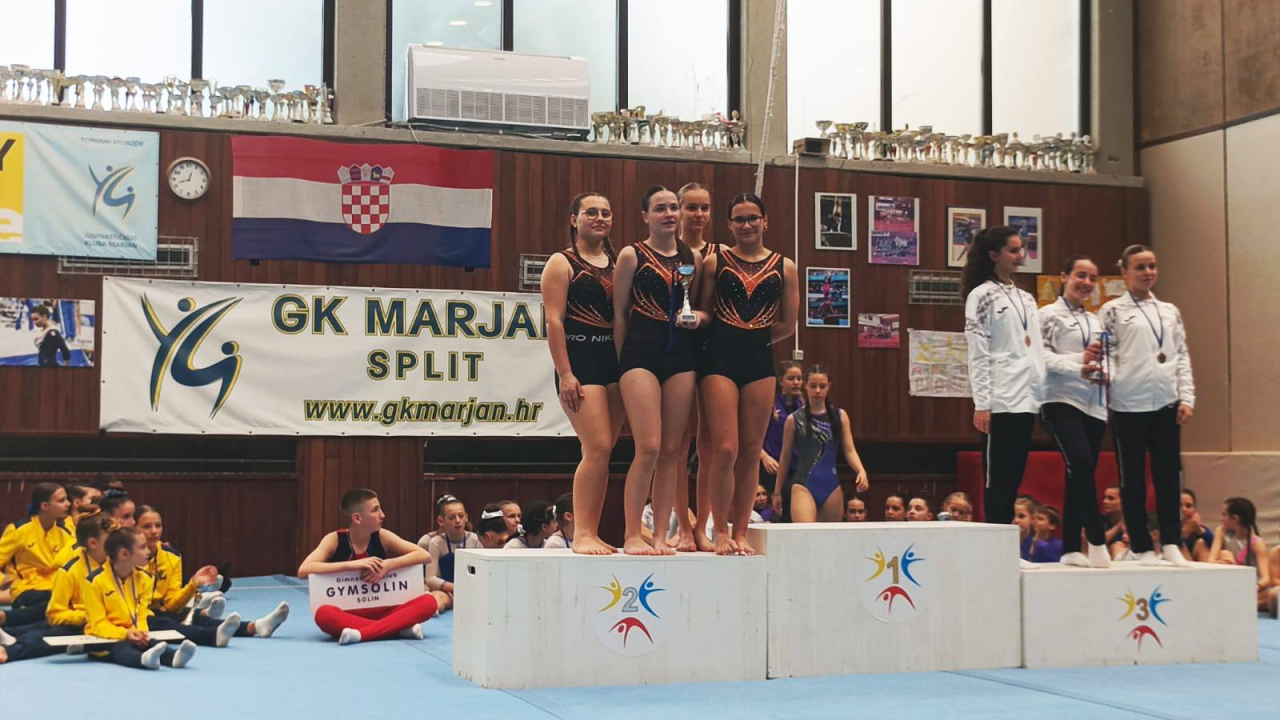 Gimnastičarke Dišpeta osvojile ekipno srebro i broncu na Prvenstvu Dalmacije