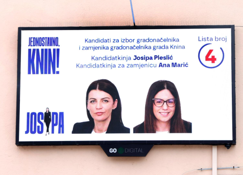 Politički povratak u Knin: Josipa Pleslić birače mami 'svjetlucavom' digitalnom kampanjom