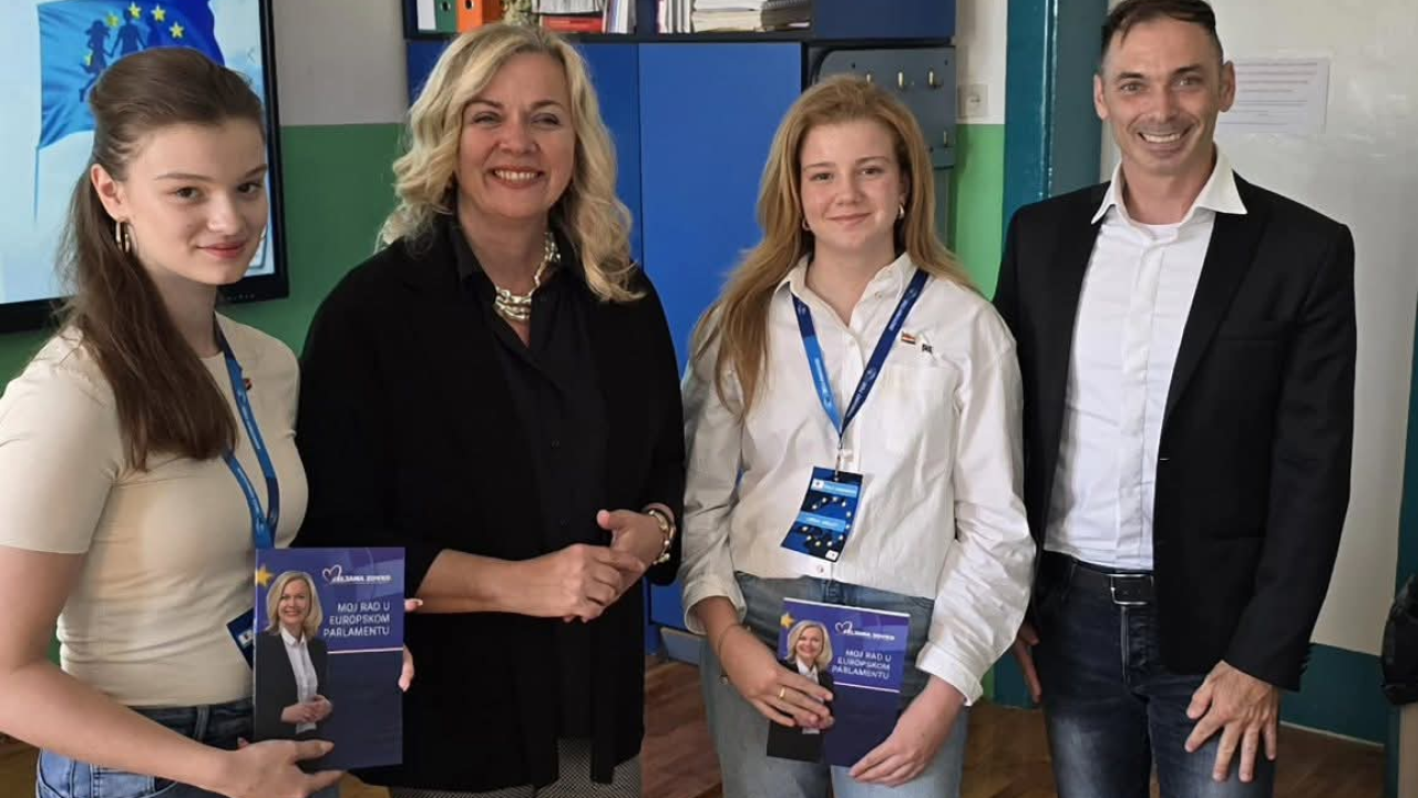 EU zastupnica Željana Zovko posjetila Ekonomsku školu Šibenik: susret znanja, dijaloga i europskih vrijednosti