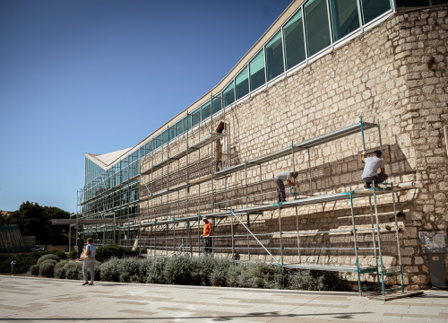 Fotografija 3 - Počela najvidljivija faza energetske obnove šibenske knjižnice