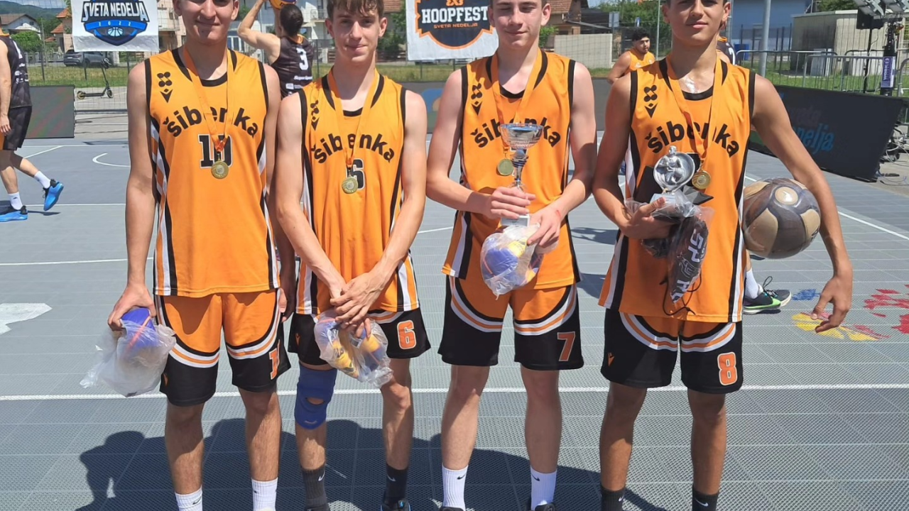 Kadeti Šibenke osvojili 3x3 turnir u Svetoj Nedelji