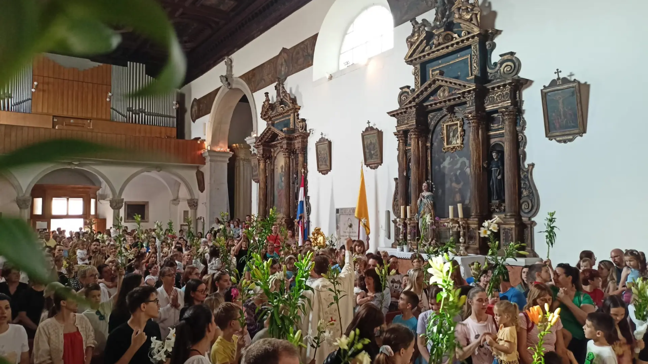 Proslava blagdana sv. Ante u crkvi sv. Frane u Šibeniku