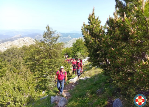 Fotografija 7 - Nesvakidašnji uspon na Dinaru: Uz pomoć HGSS-ovaca i planinara u kolicima osvojio najviši vrh Hrvatske
