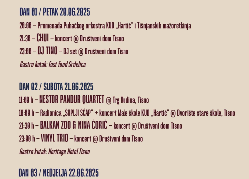 Fotografija 1 - Četvrti Hartić festival donosi tri dana vrhunske glazbe i kreativnih radionica