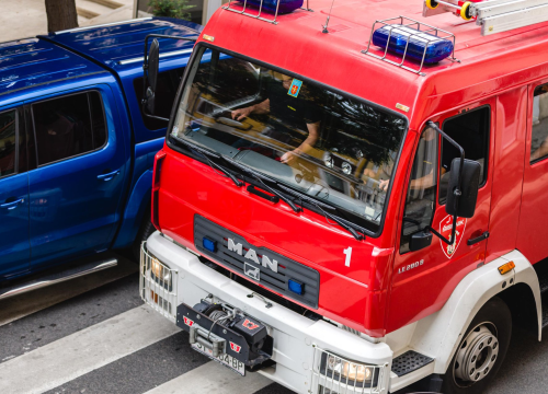 Izgorjelo teretno vozilo primoštenske komunalne tvrtke