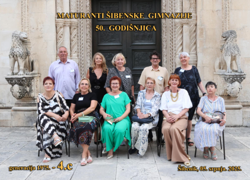 Fotografija 12 - Zlatna obljetnica Gimnazije Antuna Vrančića: Generacija 1975. proslavila 50 godina od mature
