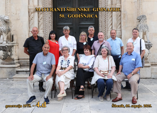 Fotografija 13 - Zlatna obljetnica Gimnazije Antuna Vrančića: Generacija 1975. proslavila 50 godina od mature