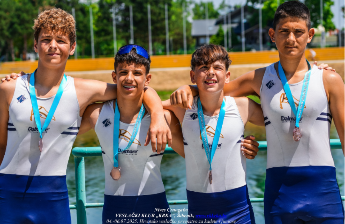 FOTO Krkin juniorski osmerac i četverac 'sa' zlatni na državnom prvenstvu, osvojene još dvije medalje