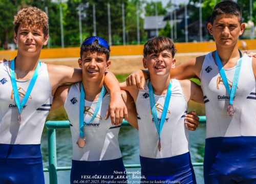 Fotografija 2 - FOTO Krkin juniorski osmerac i četverac 'sa' zlatni na državnom prvenstvu, osvojene još dvije medalje