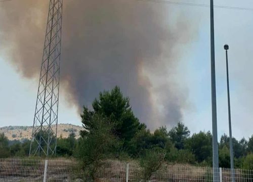 Fotografija 1 - Požar na Bikarcu