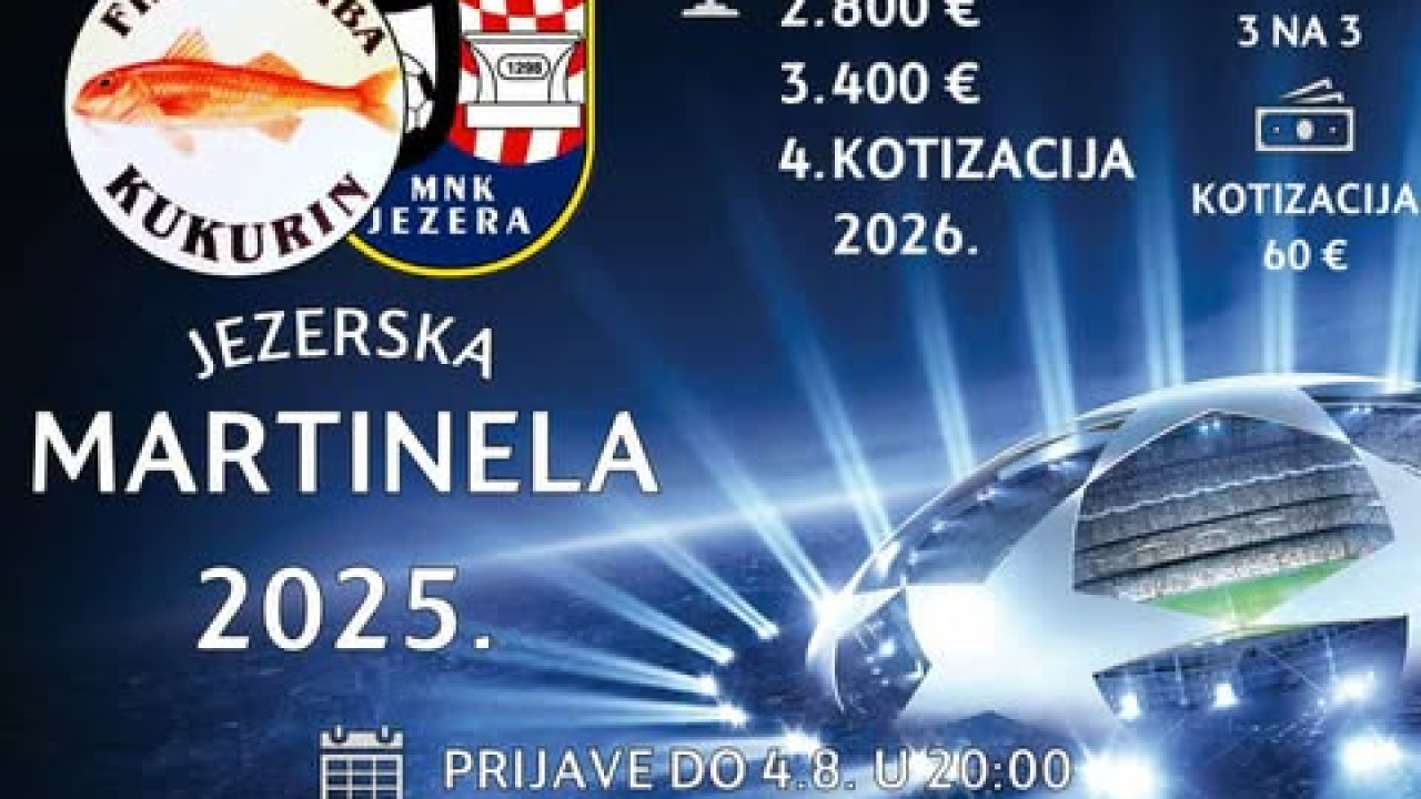 Nakon pobjede West Ham Pirovca na velikim brankama u Jezerima, stiže 'Martinela', turnir na male