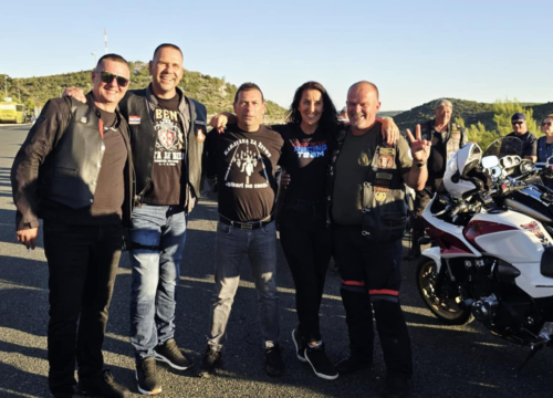 Šibenski bajkeri prosvjedovali na naplatnim kućicama: 'Želimo sigurnije ceste za sve motocikliste'
