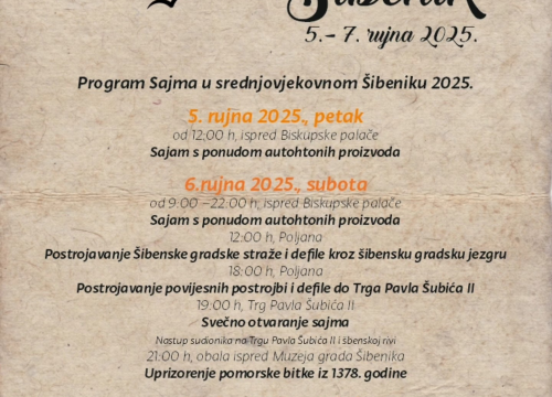 Fotografija 1 - Srednjovjekovni sajam u Šibeniku ponovno oživljava duh povijesti