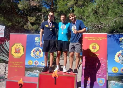 Mladi član DVD-a Brodarica-Krapanj Marin Kozić osvojio zlato na Međunarodnoj utrci vatrogasaca