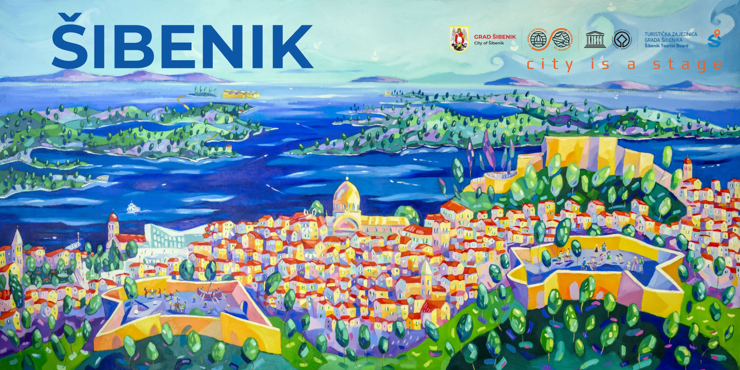 Ulje na platnu slikarice Lane Martinović Čala: Postavljena tabla dobrodošlice uz cestu na Lozovcu