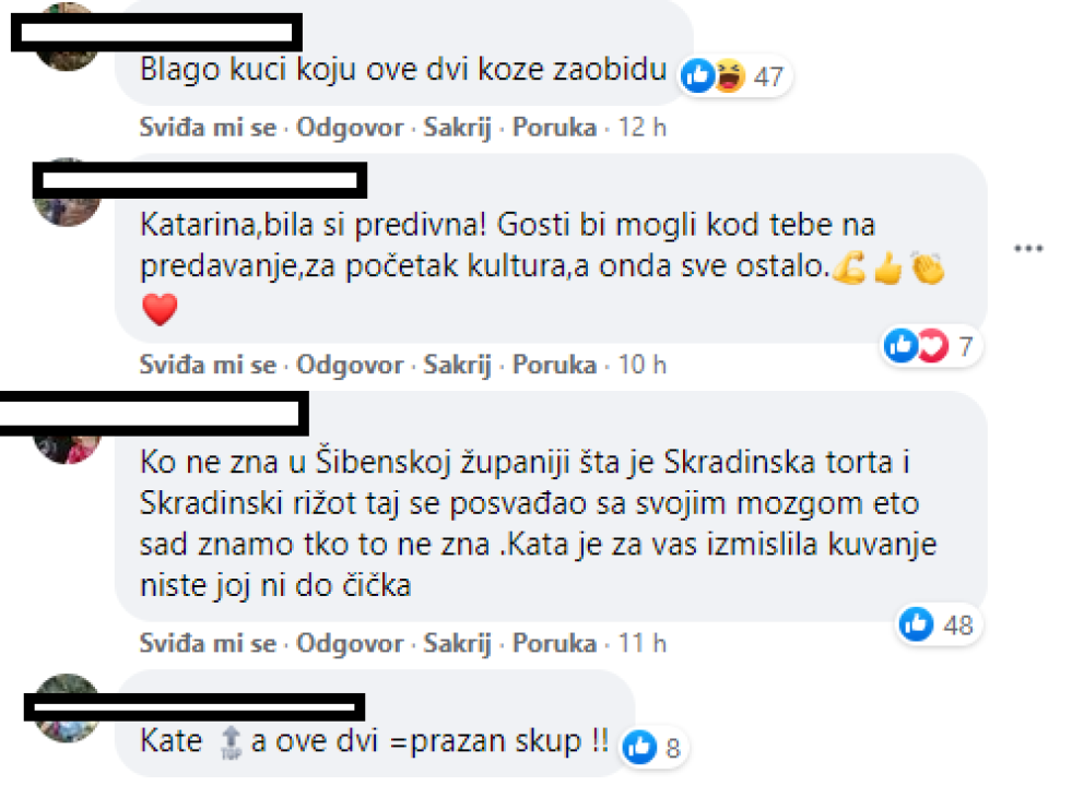 Nakon Večere za 5, Fejs pun komentara podrške za Skradinjanku Katarinu: 'Bilo je to biserje pred svinje'