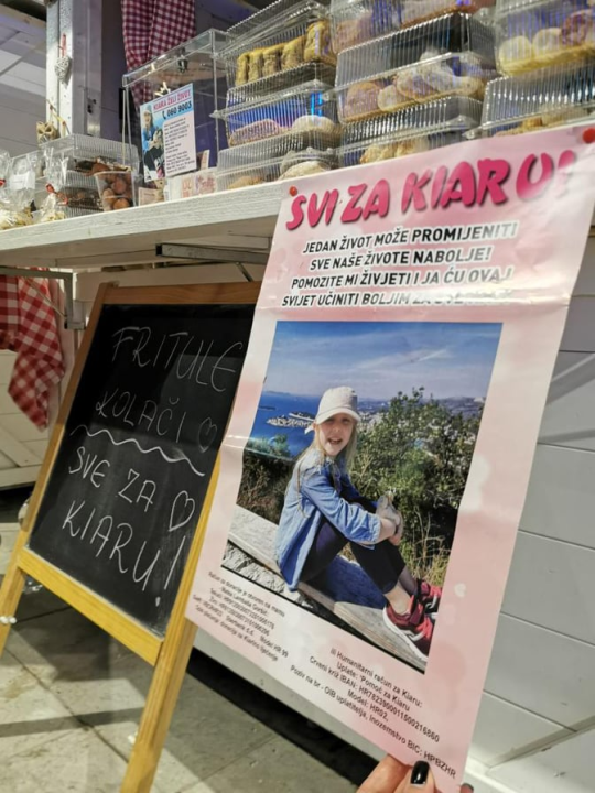 Uzmite paket kolača u kućici na Poljani i donirajte za liječenje male Kiare 