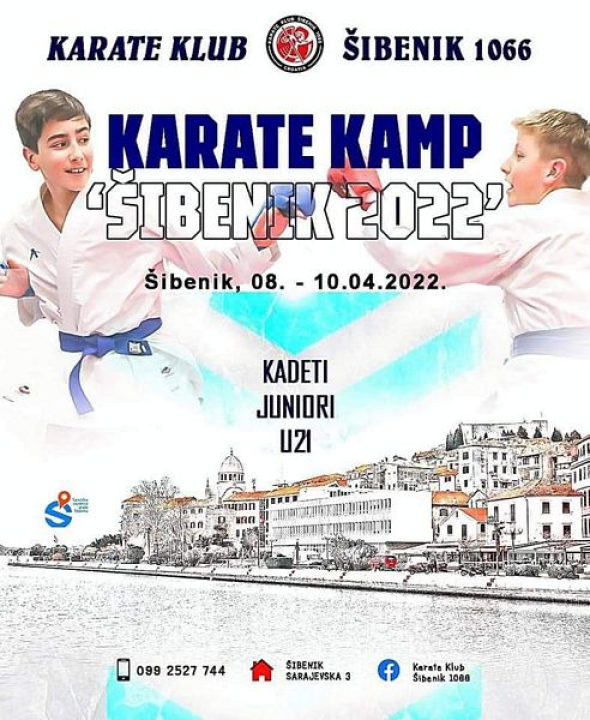 Karate klub Šibenik 1066 domaćin prvog međunarodnog karate kampa Šibenik 2022.