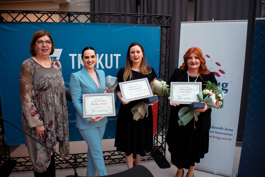 U Trokutu dodijeljene godišnje nagrade Hrvatske udruge poslovnih žena Krug