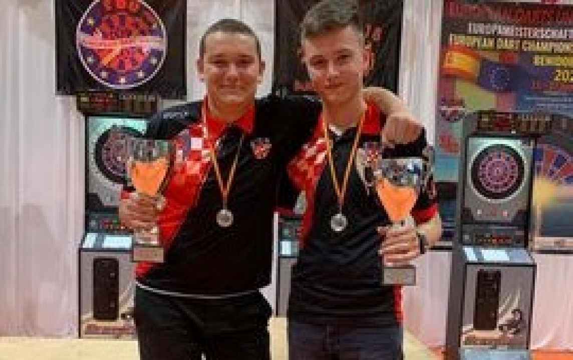 Europsko prvenstvo u pikadu: Zvonimir Pervan i Dino Živković dvostruki viceprvaci Europe