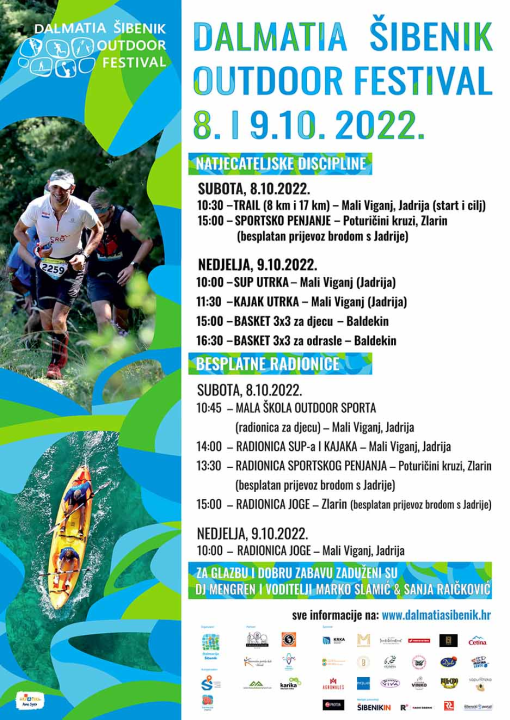 Saznajte detaljan program prvog Dalmatia Šibenik Outdoor Festivala!