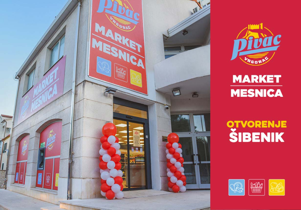 Otvorena Pivac market - mesnica u Šibeniku preko puta stadiona