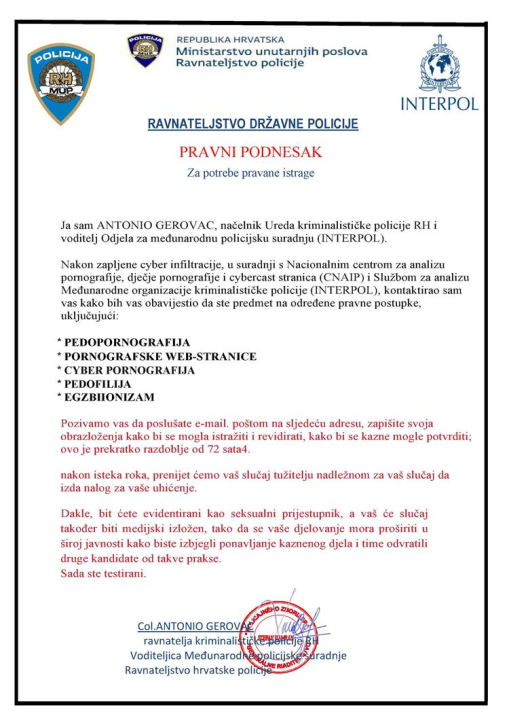 Nije Davor Božinović niti Dalibor Jurić: Policija izdala upozorenje na lažne poruke, evo što prevaranti žele