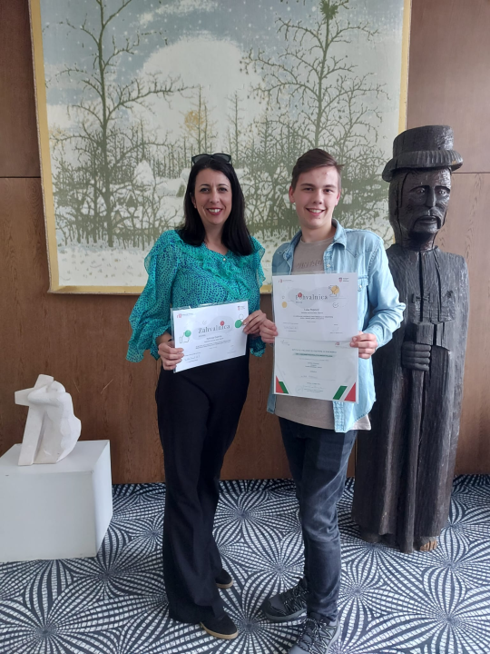 Učenik Katoličke škole Luka Popović državni je prvak u talijanskom jeziku, gimnazijalka Cvita Božikov četvrta 
