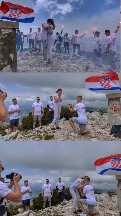 Kninjanin Ivan Džepina obišao 158 hrvatskih vrhova, a na posljednjem je zaprosio djevojku