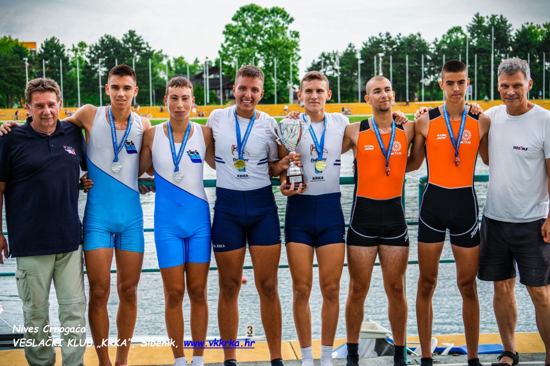 Veslači i veslačice VK 'Krka' sa 30. Hrvatskog veslačkog prvenstva se vratili s devet medalja  