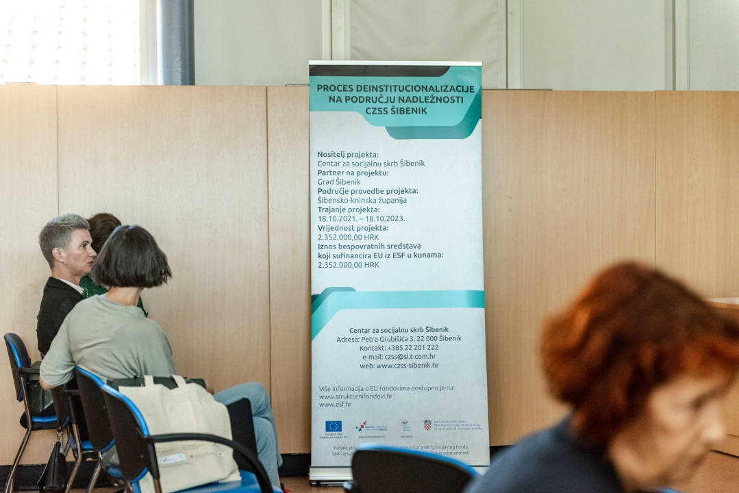 Održana završna konferencija projekta 'Proces deinstitucionalizacije na području nadležnosti CZSS Šibenik'!
