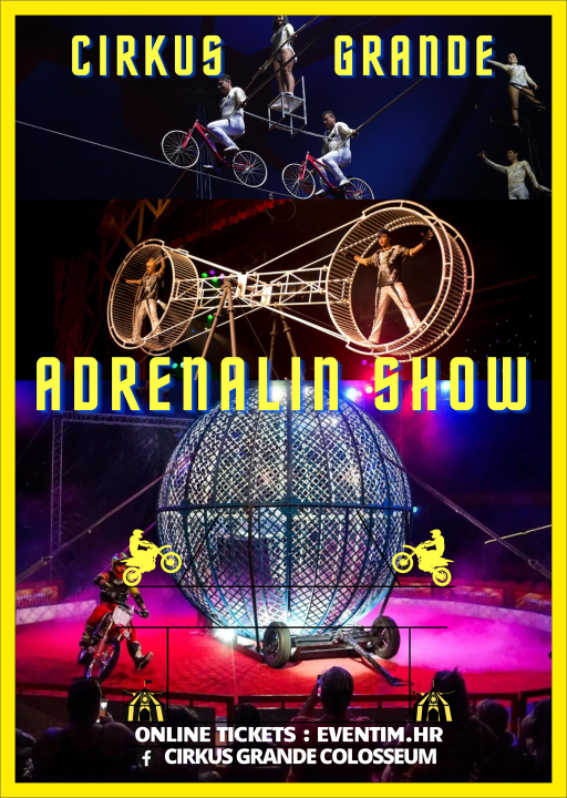 Cirkus Grande Colosseum došao je u Šibenik: Pogledajte vrhunske akrobacije uživo!