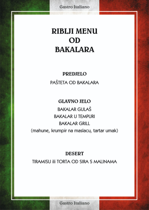 Organizirajte domjenak u restoranu Gastro Italiano! 