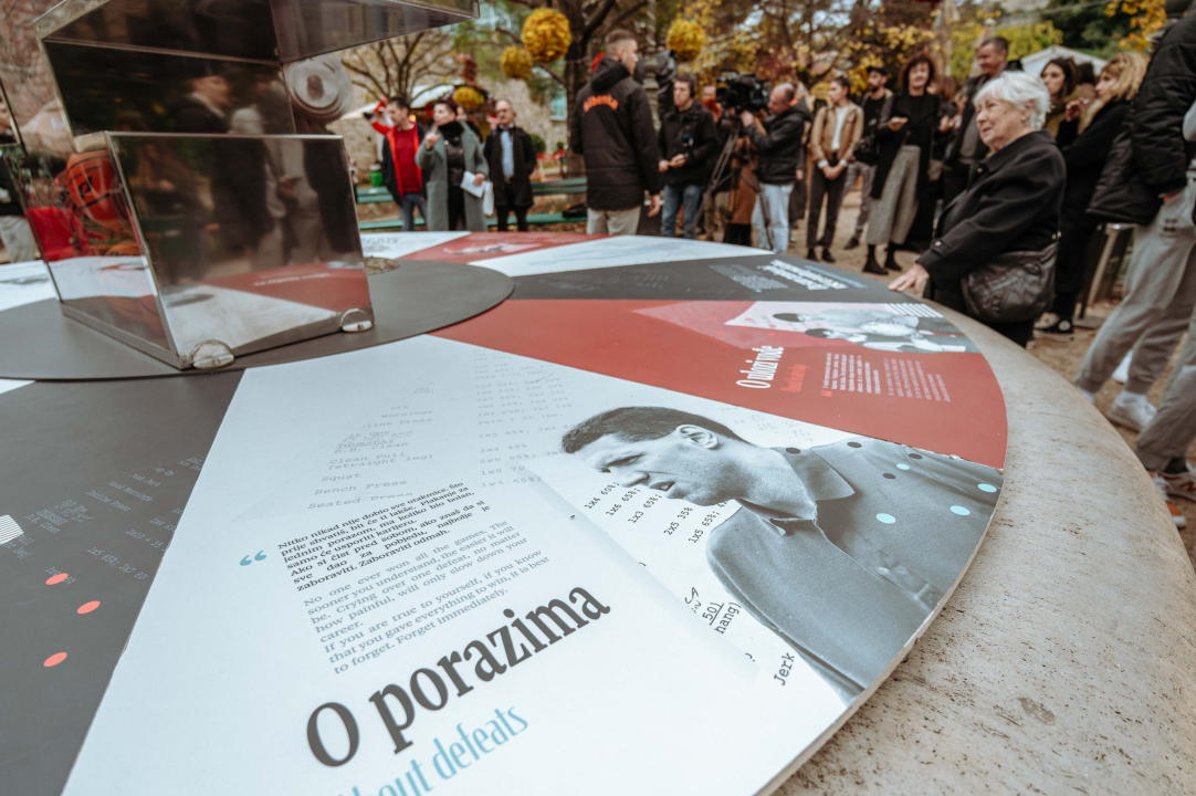 Umjetnička instalacija u spomen na Dražena Petrovića svečano otkrivena u đardinu