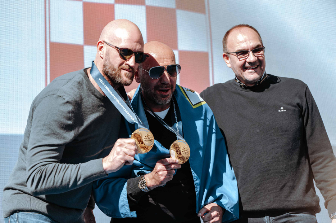 Šibenčani masovno dočekali svjetske prvake, Tucak: 'Gdje god pođem osjećam ljubav koju mi pružate'