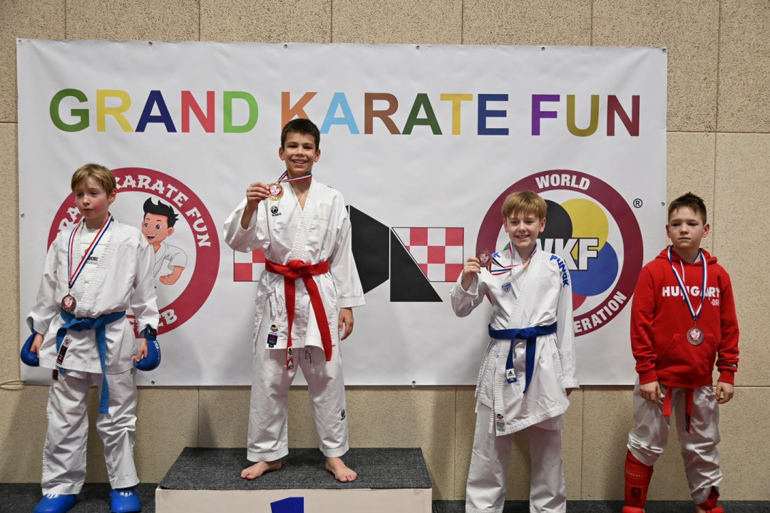  Karate klub Okit Vodice drugi najbolji klub turnira 'Grand karate fun' u Zagrebu