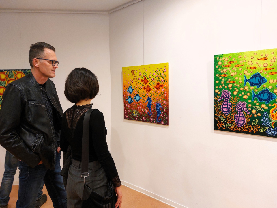 U knjižnici otvorena izložba Marina Štokića