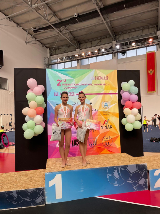 Šibenske gimnastičarke u Podgorici: Zlato za Milošević i Grozdanić, srebro za Osmić