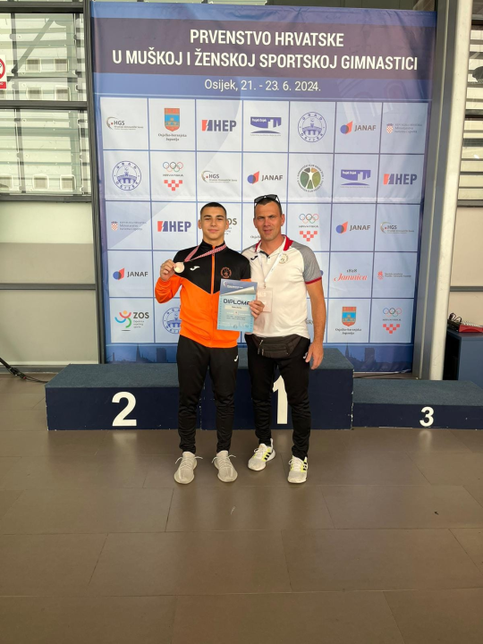 Lucija Vlahov prvakinja Hrvatske u gimnastičkom višeboju, Roko Zorić i mlađe seniorke Dišpeta brončani