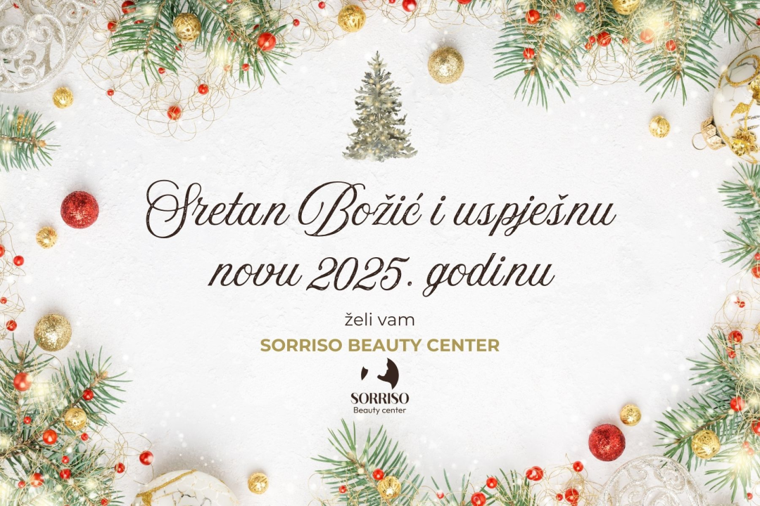 Zahvala na povjerenju i blagdanske želje od Sorriso Beauty Centra  