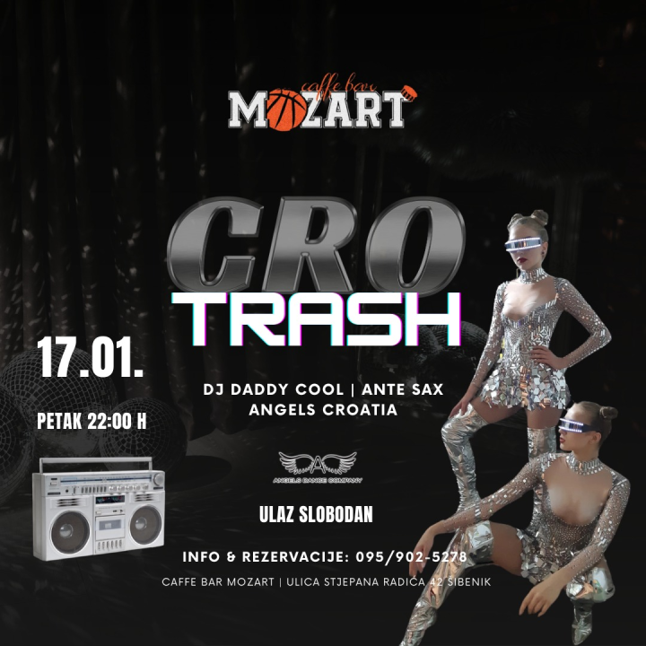 Ne propustite Cro Trash Party u Mozartu uz najbolje hitove 90-ih!