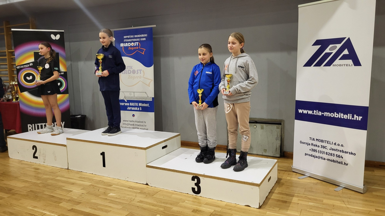 Stolnotenisačice Šibenika u Dugom Selu do tri medalje
