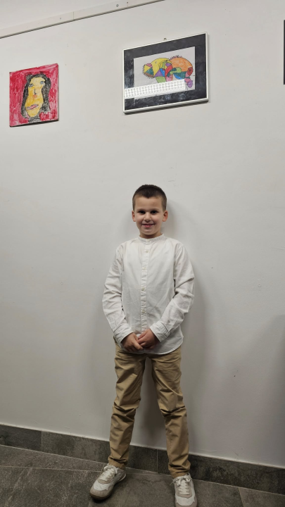 Andrija Škugor osmogodišnji je umjetnik iz Šibenika