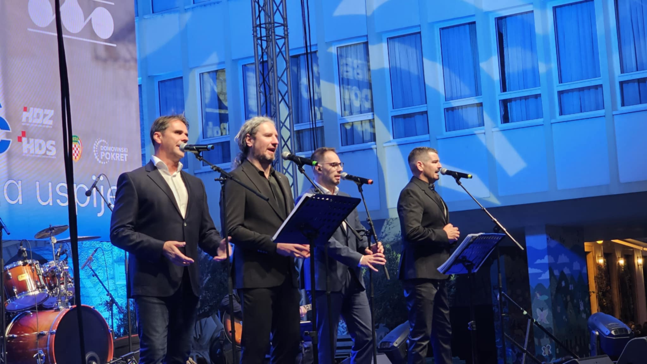 HDZ Šibensko-kninske županije proslavio 35. obljetnicu: Finale slavlja uz šibenski koncert 'Četiri Tenora' 
