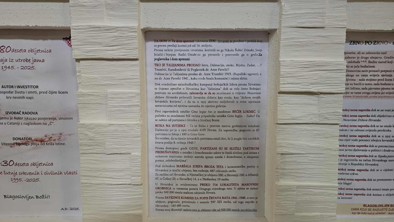 FOTO Jaslice u Gospi van Grada u znaku omiljene teme Hrvata – ustaša i partizana