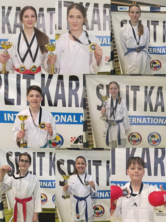 FOTO Borci Šibenika 1066 u naletu: 26 medalja na 'Split Karate kupu 2026'