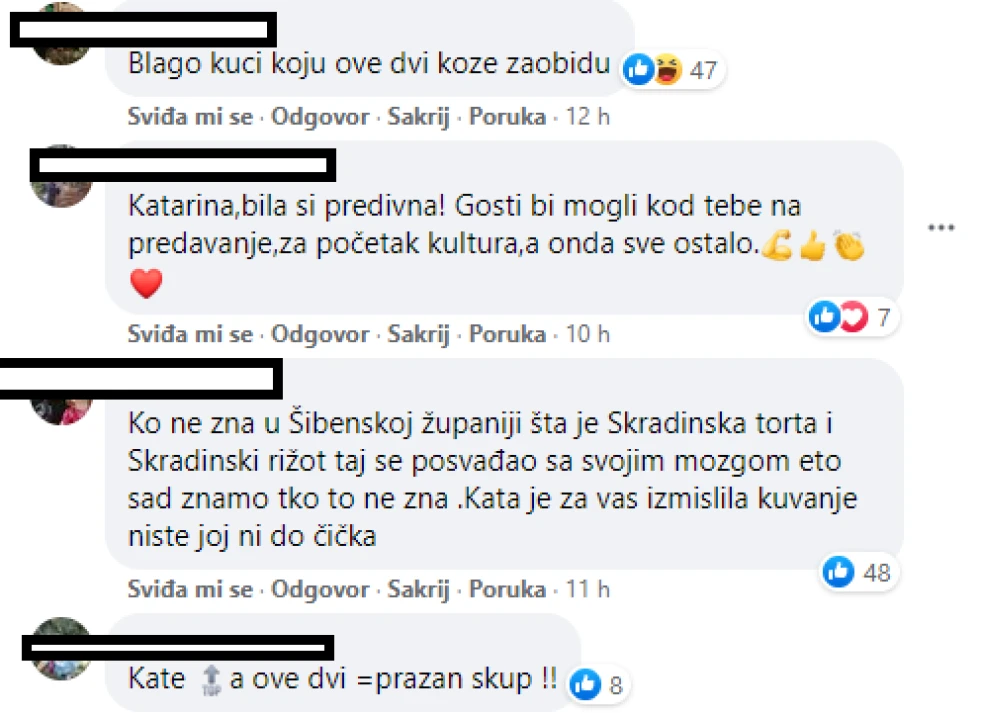 Nakon Večere za 5, Fejs pun komentara podrške za Skradinjanku Katarinu: 'Bilo je to biserje pred svinje'