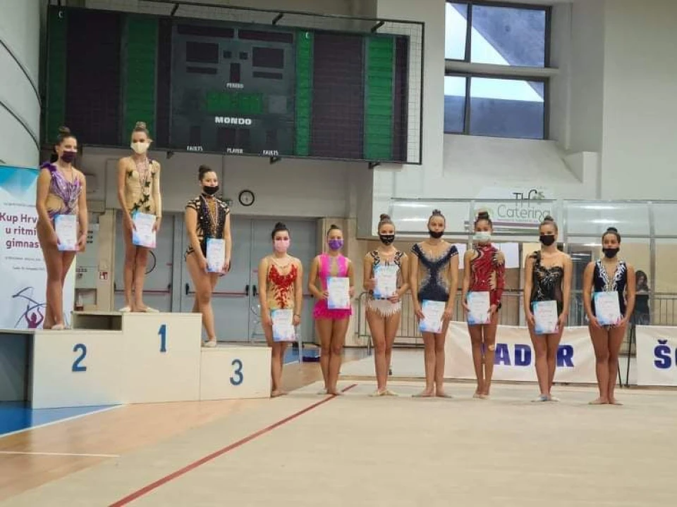 Gimnastičarke Šibenik-Dalmacije osvajale medalje i u individualnim i u grupnim vježbama