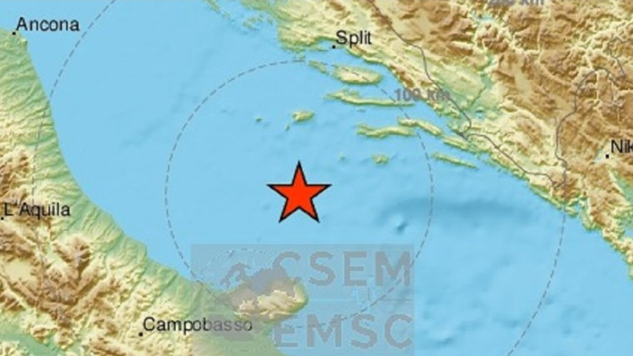 Novi potres u Jadranu magnitude 3.8, šesti u posljednjih pola sata