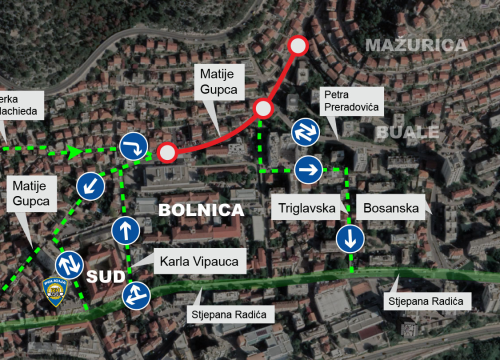 Otvara se za promet Ulica Matija Gupca od 'Dedinja' do bolnice: Iz Jerka Machieda moći ćete samo desno